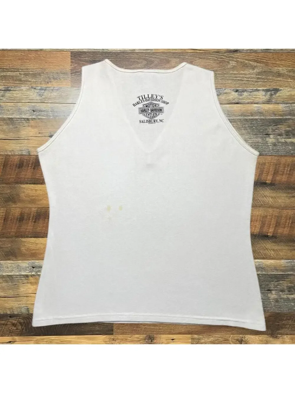 Vintage Y2K Harley Davidson Womens V Neck Tank Top 2XL North Carolina